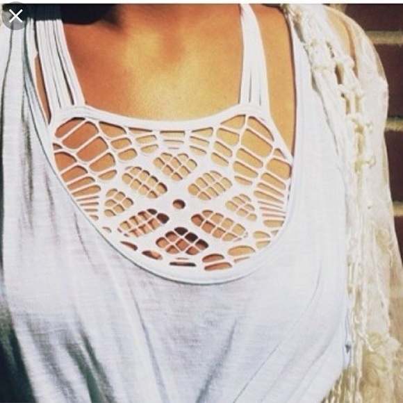 White LF Dreamcatcher Bralette - Picture 2 of 7